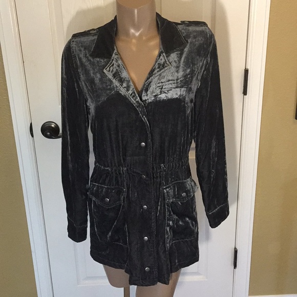 Lucky Brand Velvet Jacket w Snaps ♥️ S - Picture 2 of 8